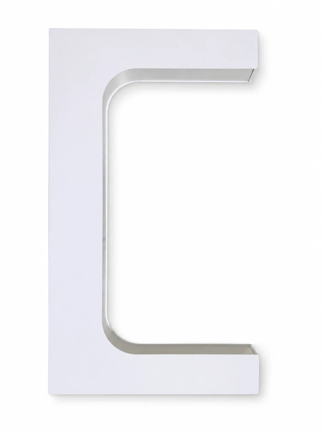 Clean product view of the empty Arctic White Beacon 01 frame